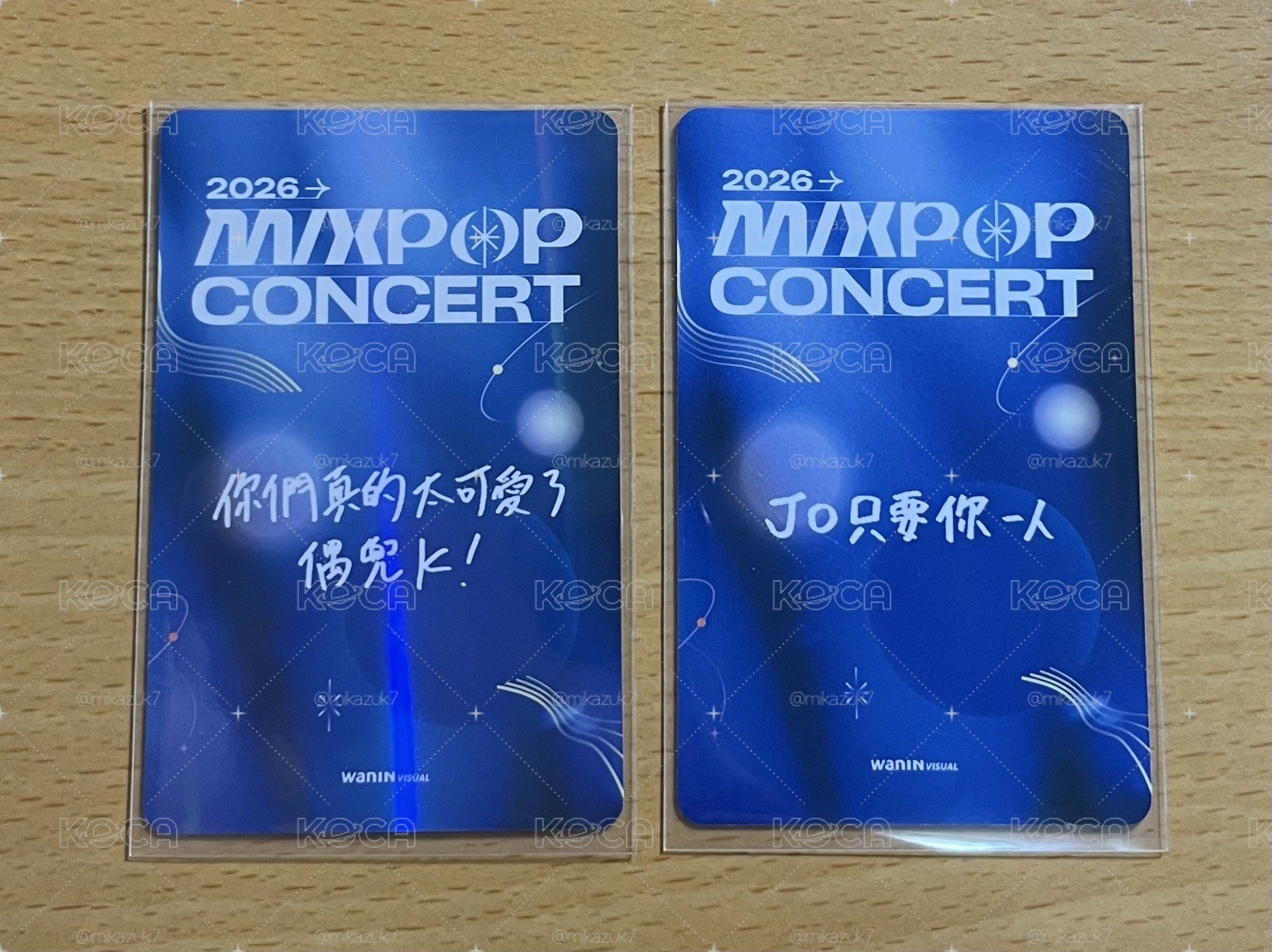 &TEAM｜K JO 2026 MIXPOP CONCERT 入場卡／場限卡 中文卡背
