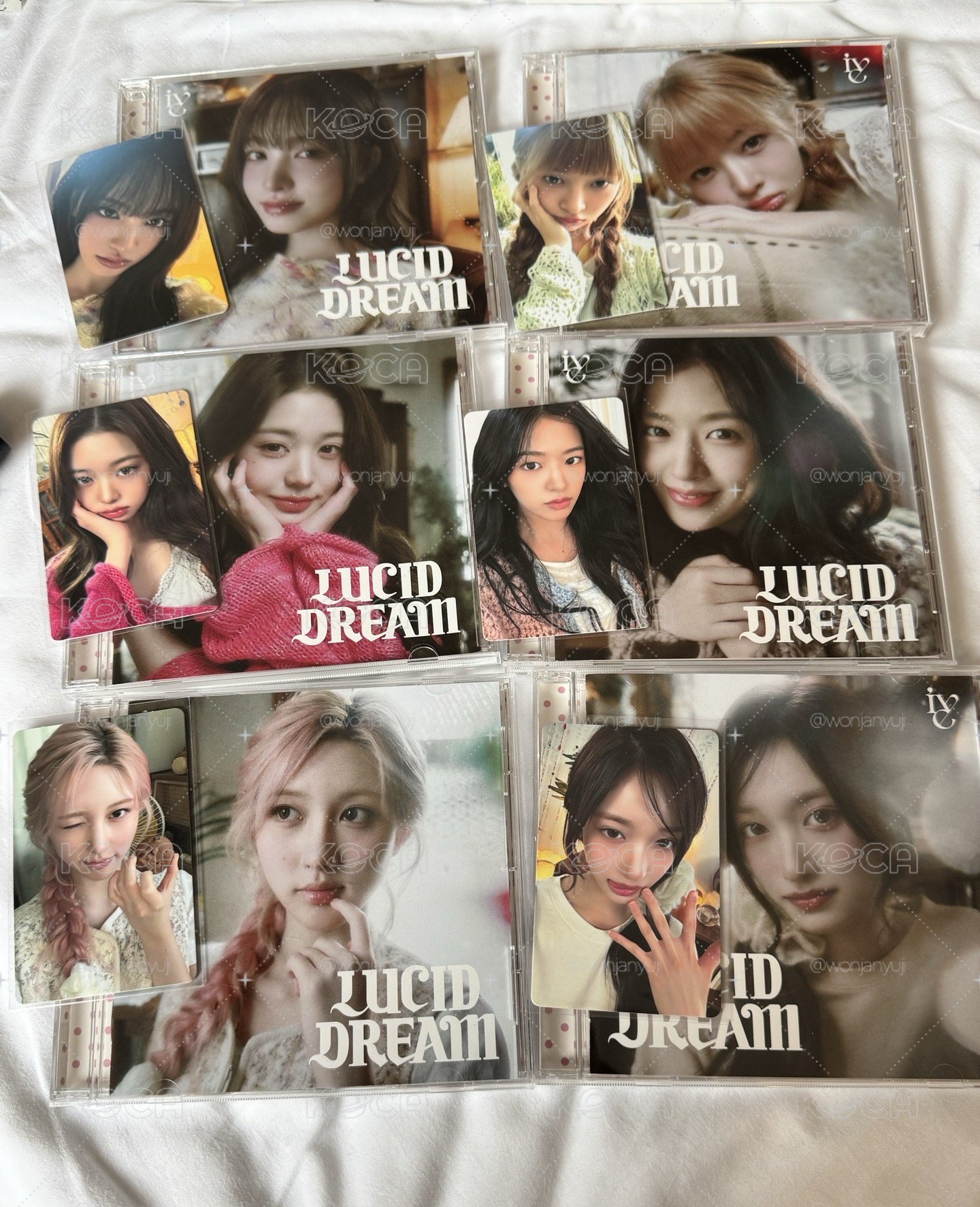 LUCID DREAM單封全專，成員對應小卡大全套