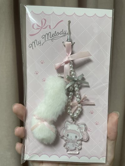 白貓手機鏈