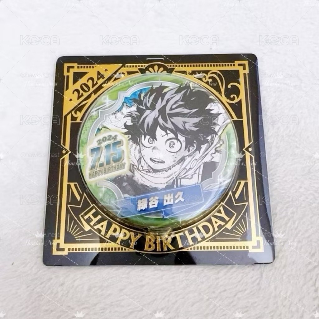 我的英雄學院 綠谷出久 2024生日立牌 生日徽章