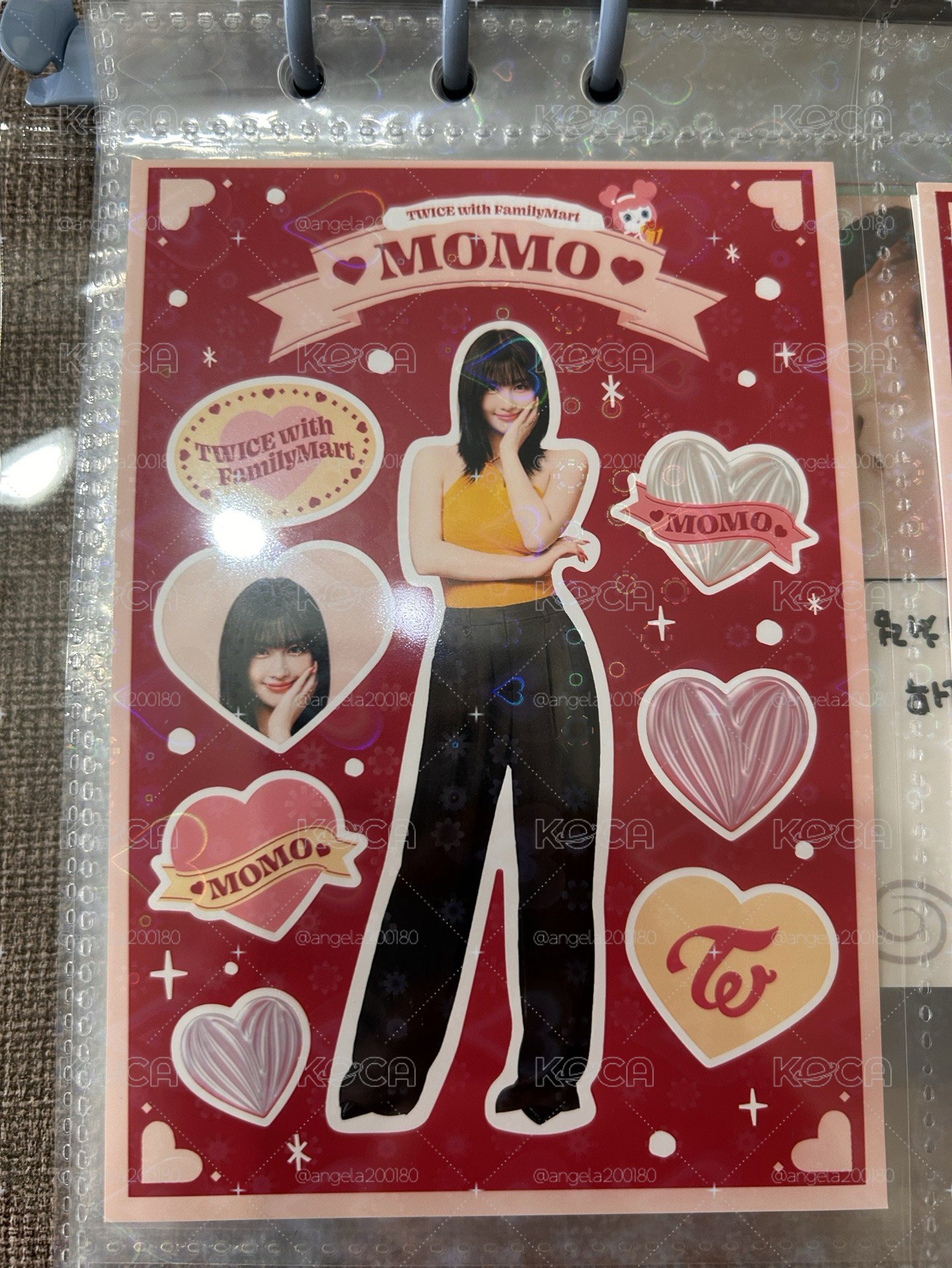 日本Family Mart x TWICE聯名貼紙卡