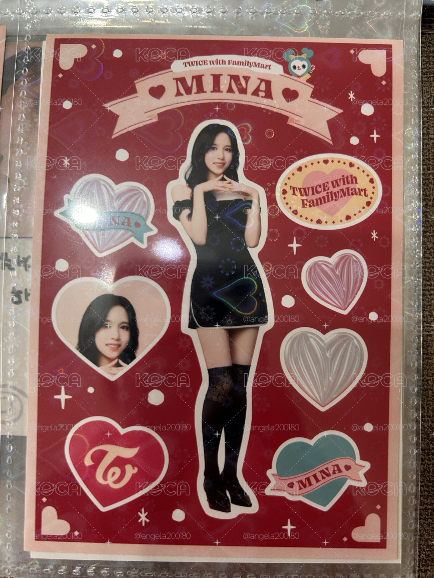 日本Family Mart x TWICE聯名貼紙卡