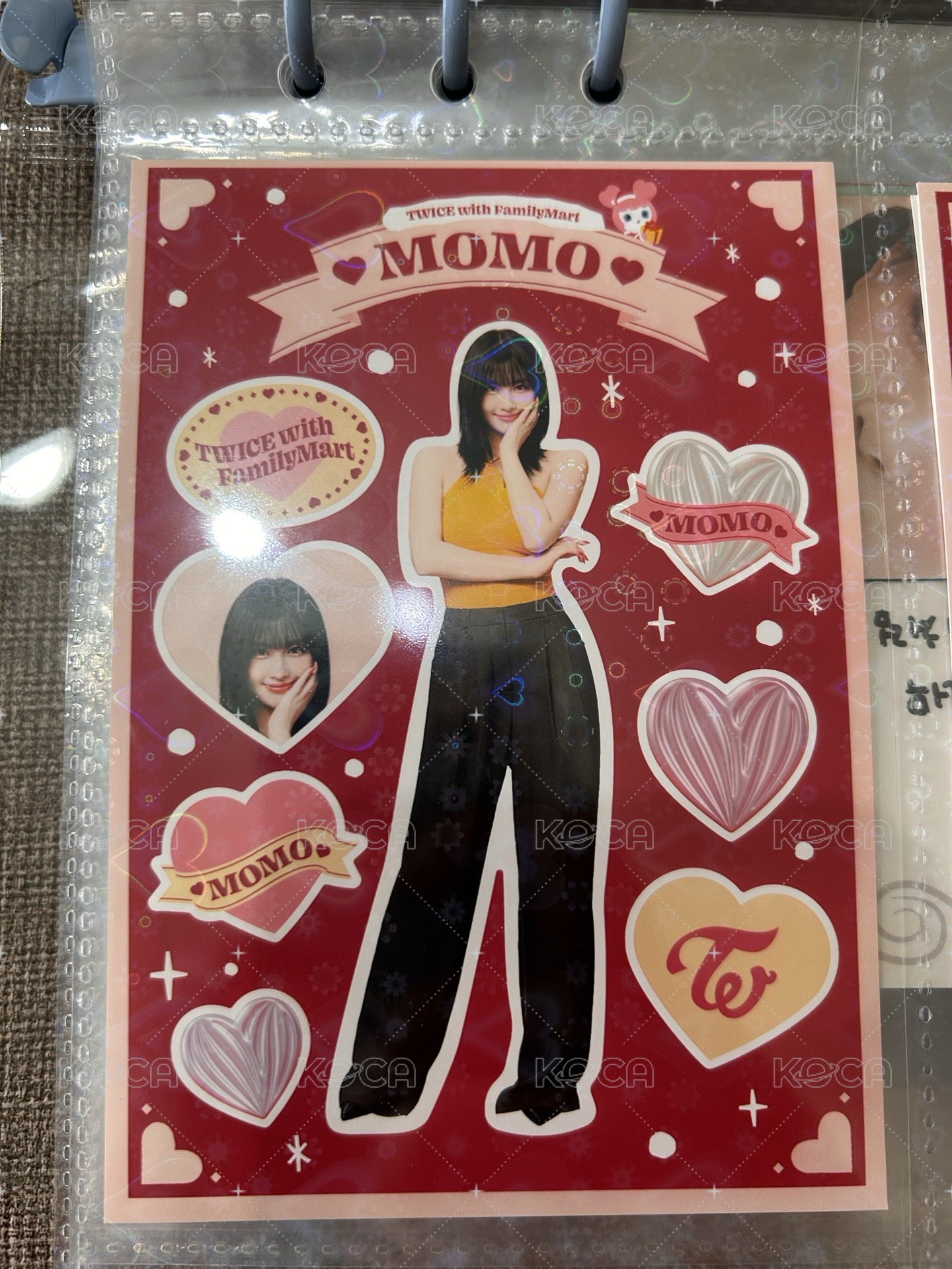 MOMO貼紙卡