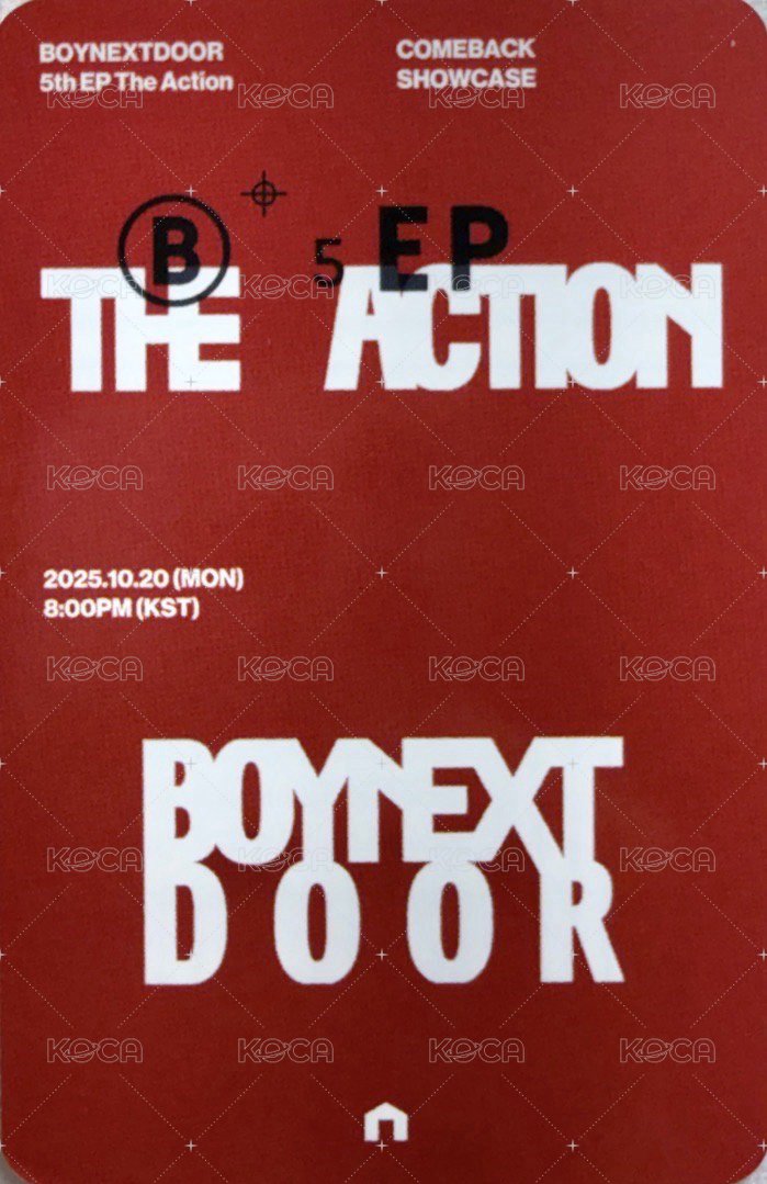 The Action SC 入場卡 / 場限卡  背面