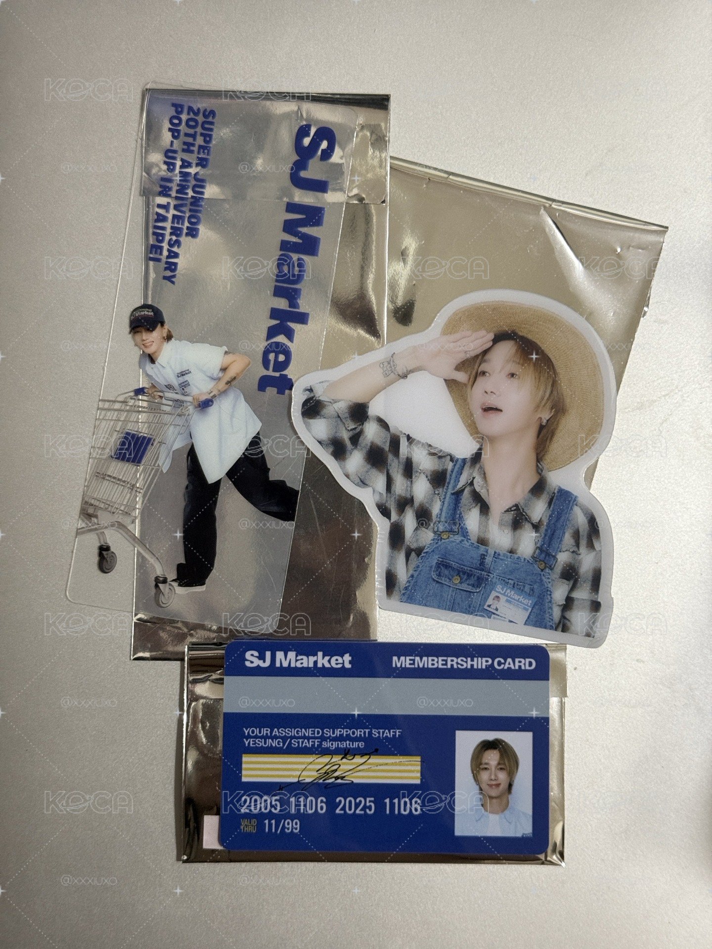 SJ MARKET 台北 雲入場卡、透卡、書籤