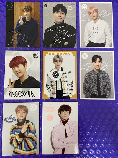 EXO SUHO BAEKHYUN 會場限定會員禮卡