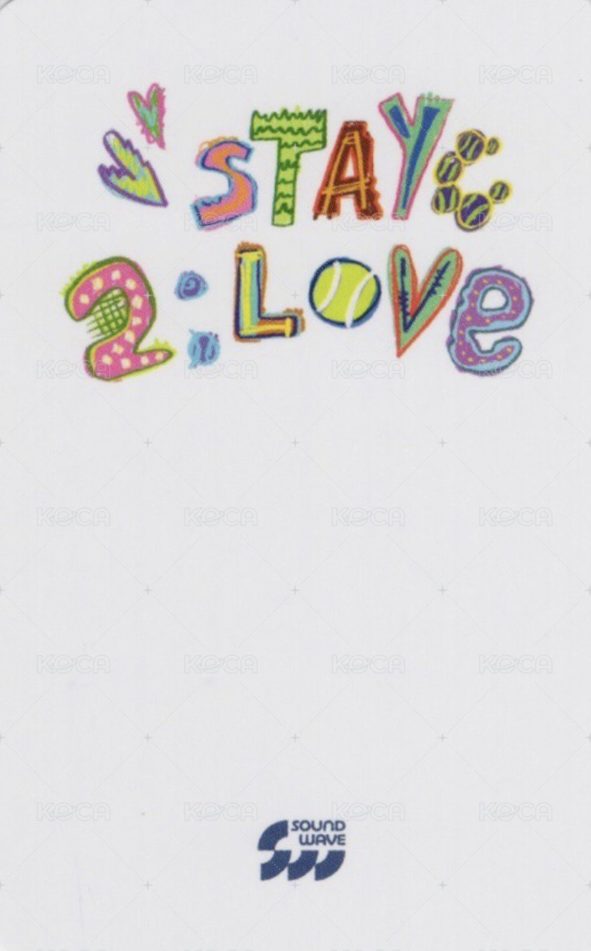2:LOVE sw 預售 特典卡  背面