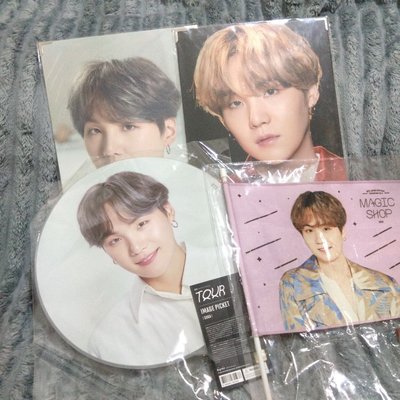 BTS  | Suga 大扇盤 MOS 世巡 大扇 FM旗 相框