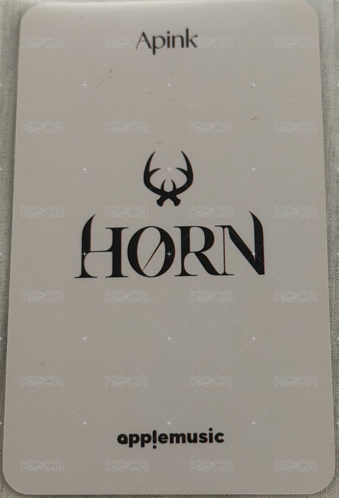 HORN am 特典卡  背面