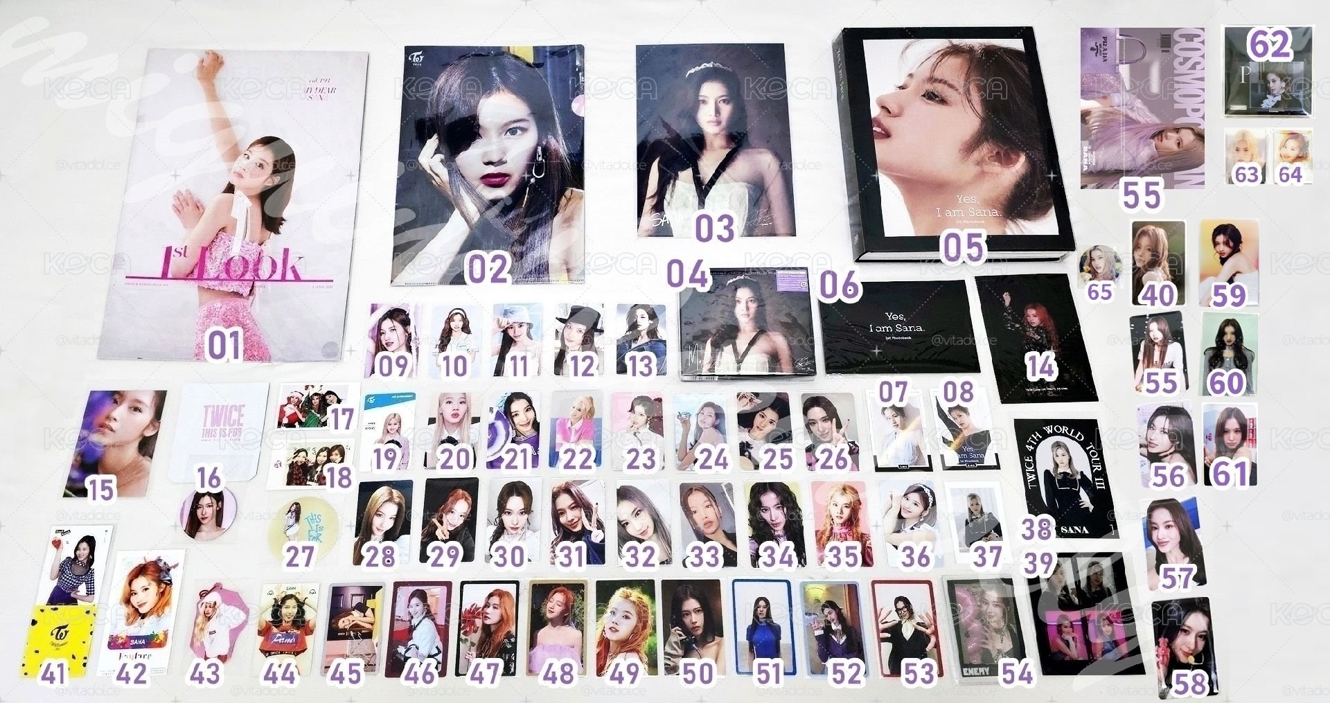 TWICE SANA SET 湊崎紗夏小卡周邊區 💜 編號見圖三 💕