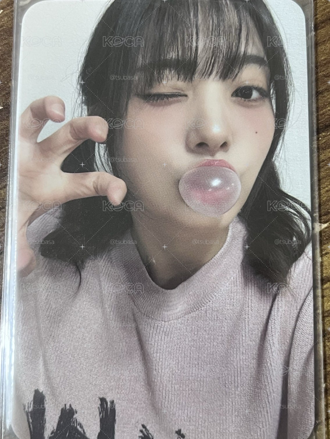 迷三 特典卡 李始燕 狗狗 貓貓 泡泡糖 捏臉