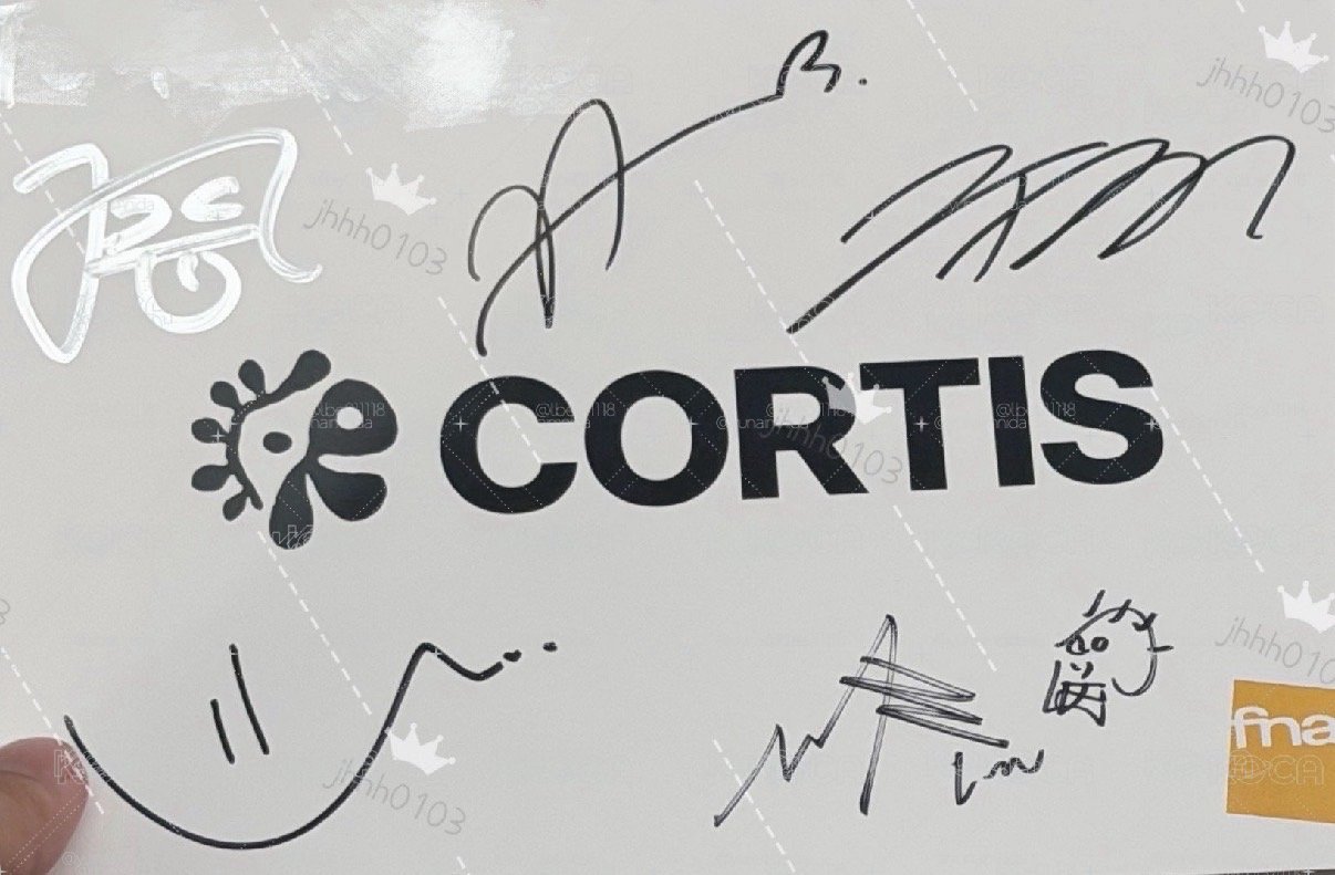 CORTIS 第一場法國 歐洲簽售 五人版親簽卡