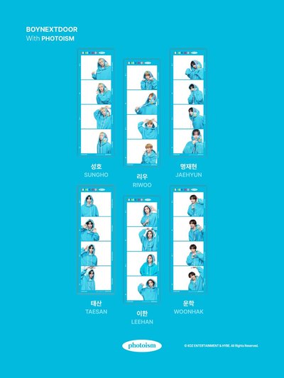 BOYNEXTDOOR ONE AND ONLY X photoism 人生四格卡 代印 1組兩張