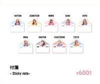 TWICE in Wonderland 便條紙