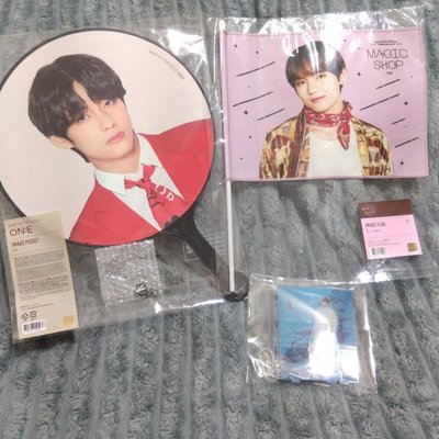 BTS  | v 金泰亨 大扇盤 MOTS  大扇 FM旗 中秋立牌