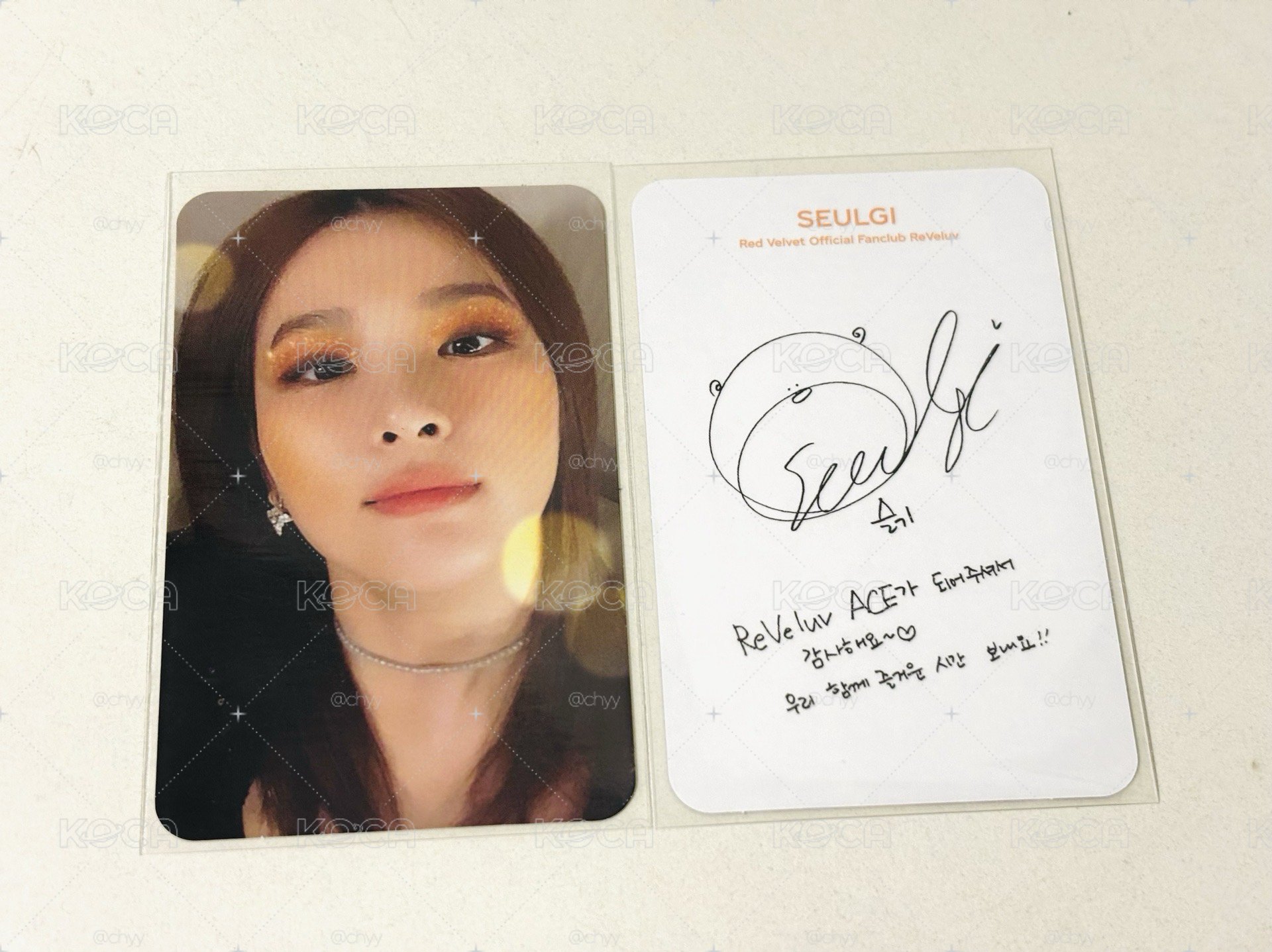 2020 ACE 二期 會員禮卡 Irene Seulgi Wendy