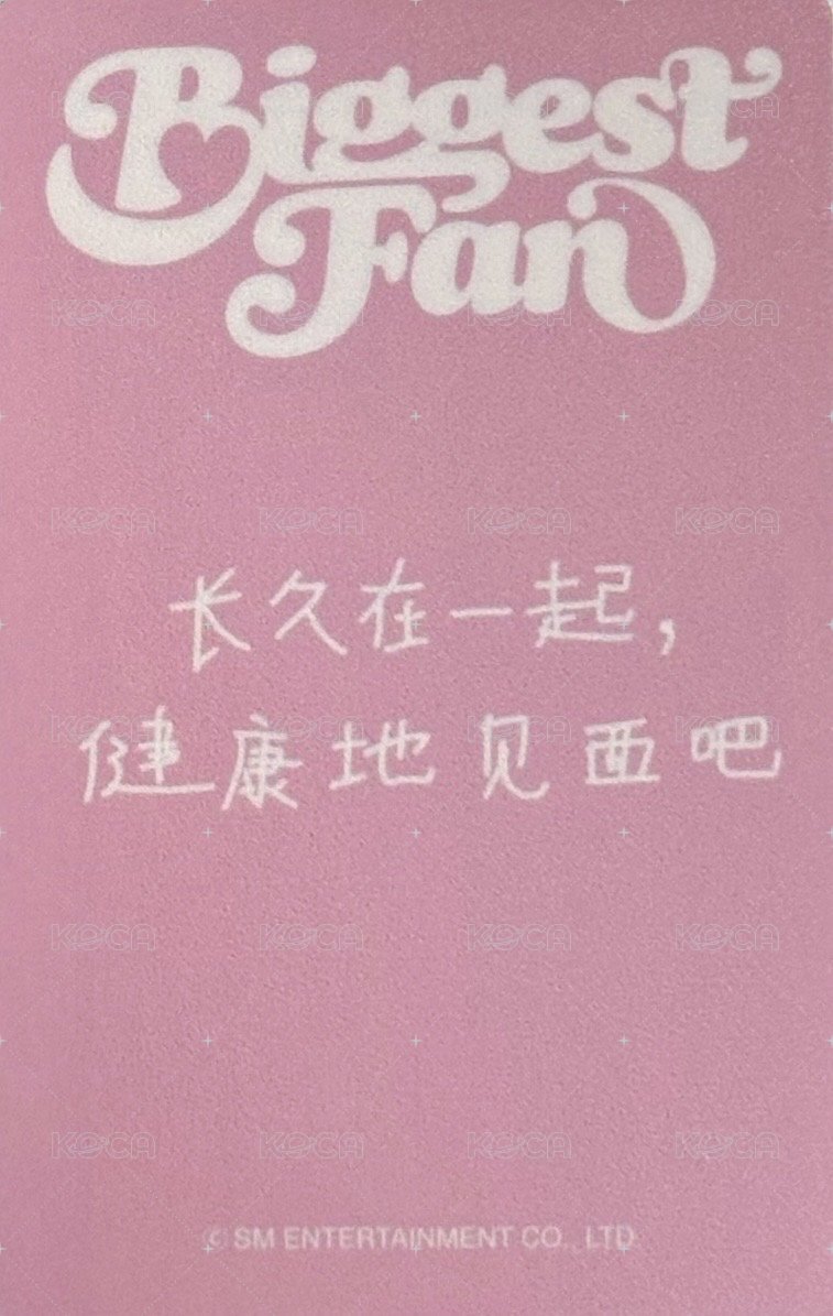 正規一 小芒 線上 簽售卡  背面