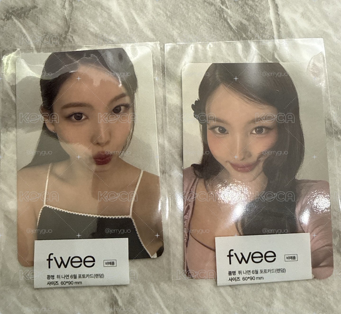 NAYEON X FWEE 代言卡 