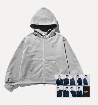 [NEW_] IN JAPAN ZIP-UP HOODIE (GRAY)現貨