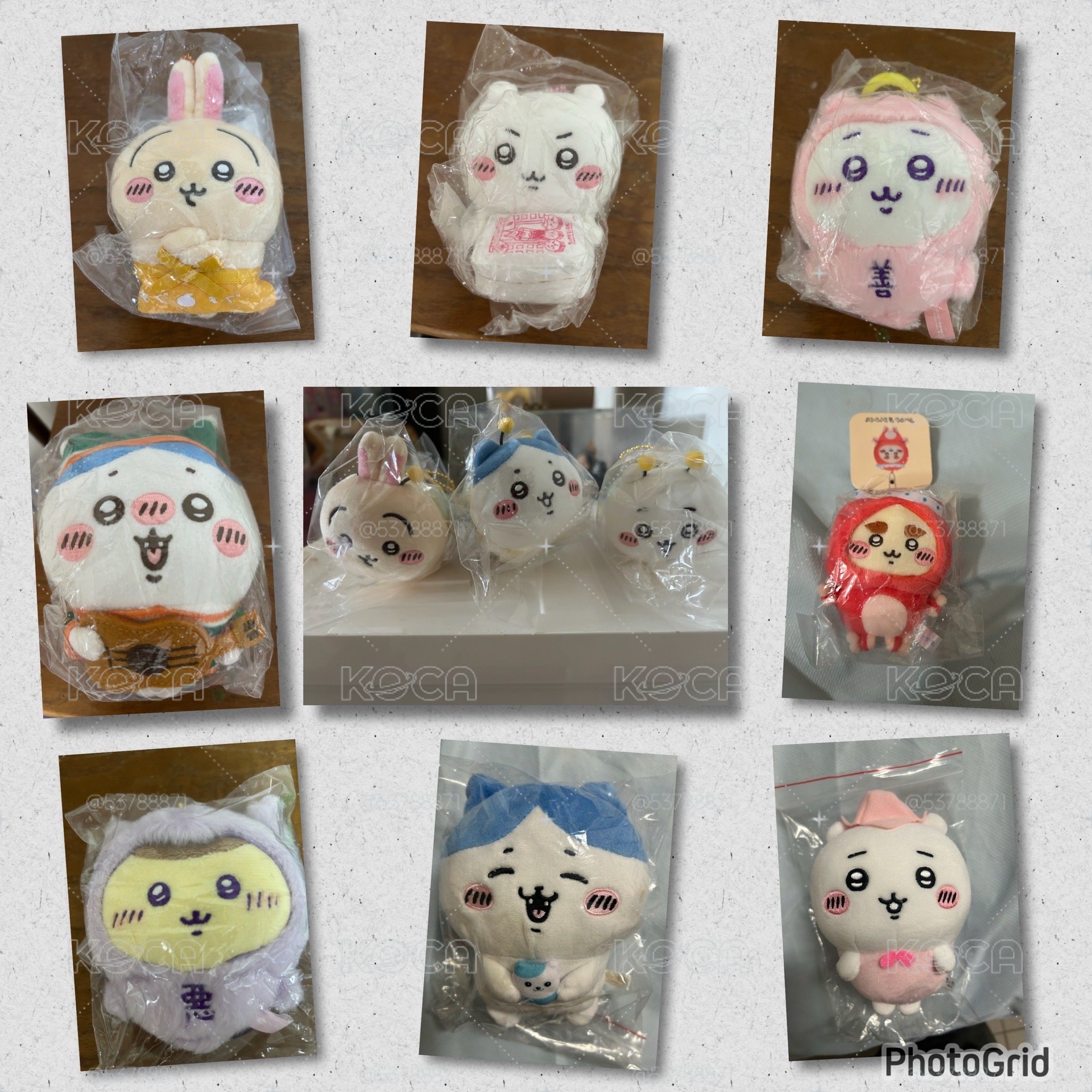 稻荷店員兔 店員吉伊 一番賞D賞小八 蜜蜂三小隻 章魚獅薩 善吉伊 惡栗子 花仙子吉伊 某某森林s娃小八
