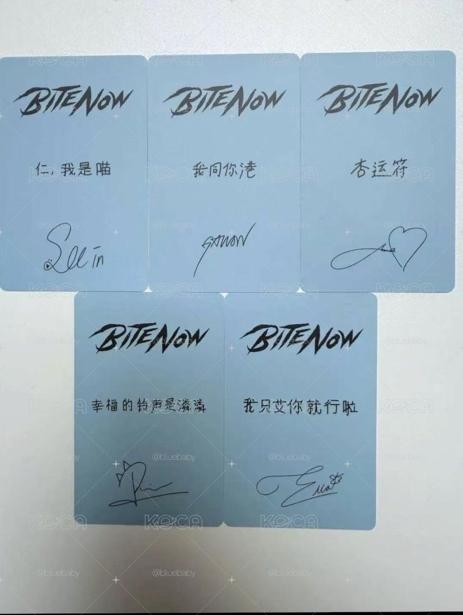 Meovv京東特典 中文卡背一套 Sooin Gawon Anna narin Ella