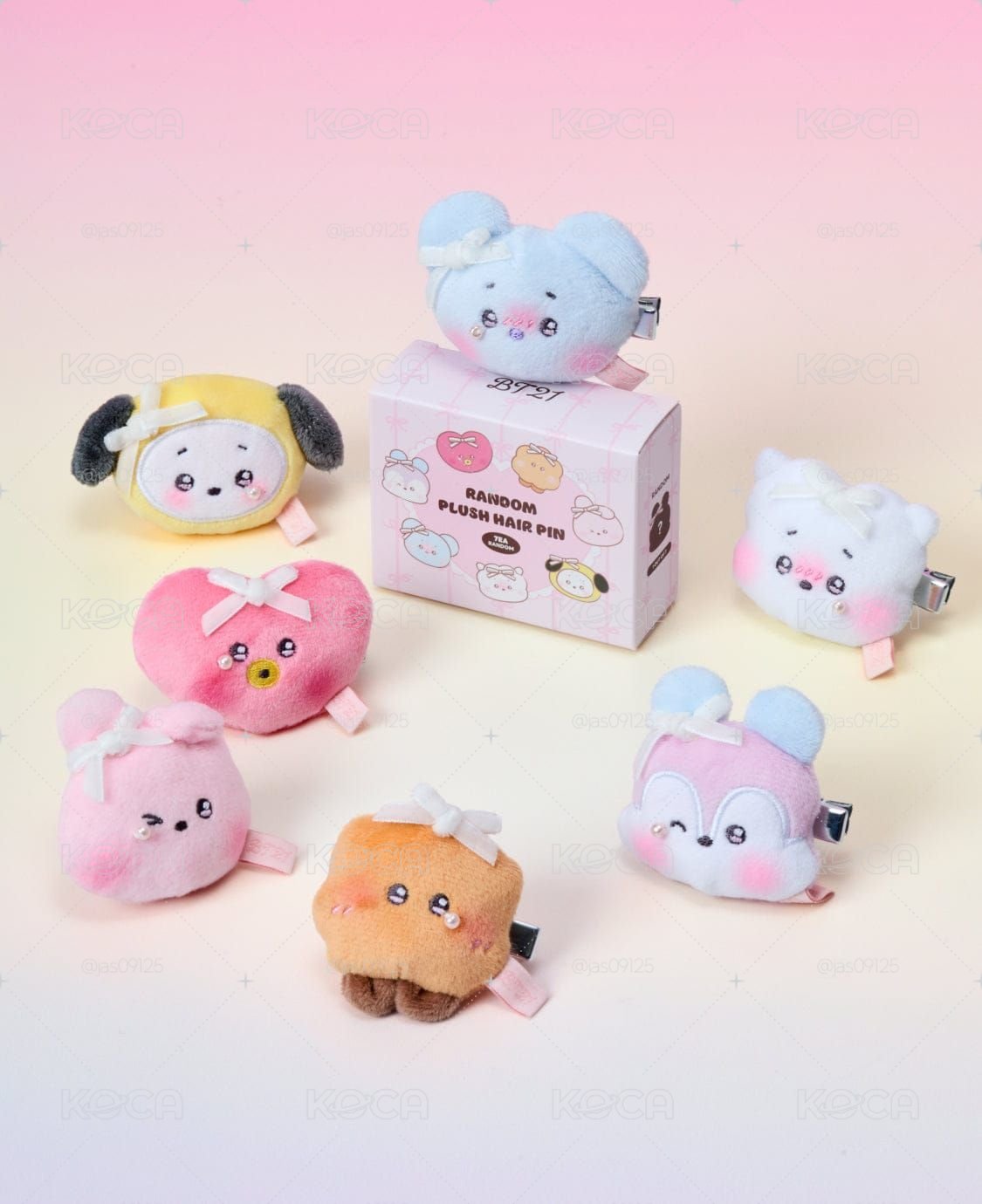 BT21 蝴蝶結系列 七隻全套