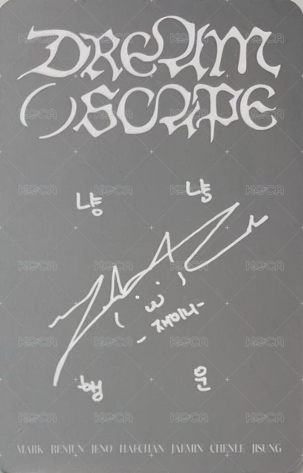 DREAM( )SCAPE 專輯卡 DREAMini ver. 背面