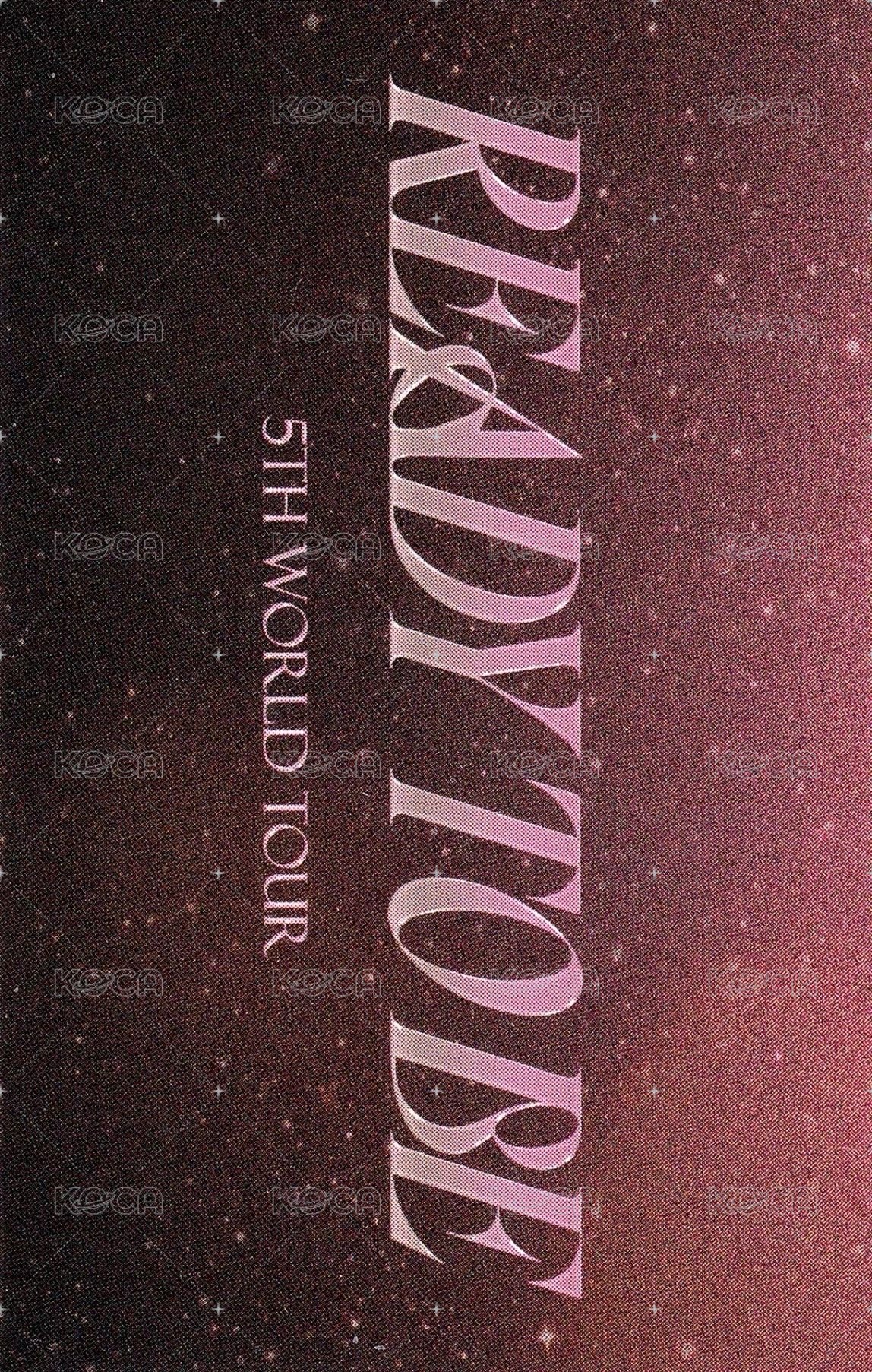 五巡 jyp 特典卡 首爾場DVD 背面