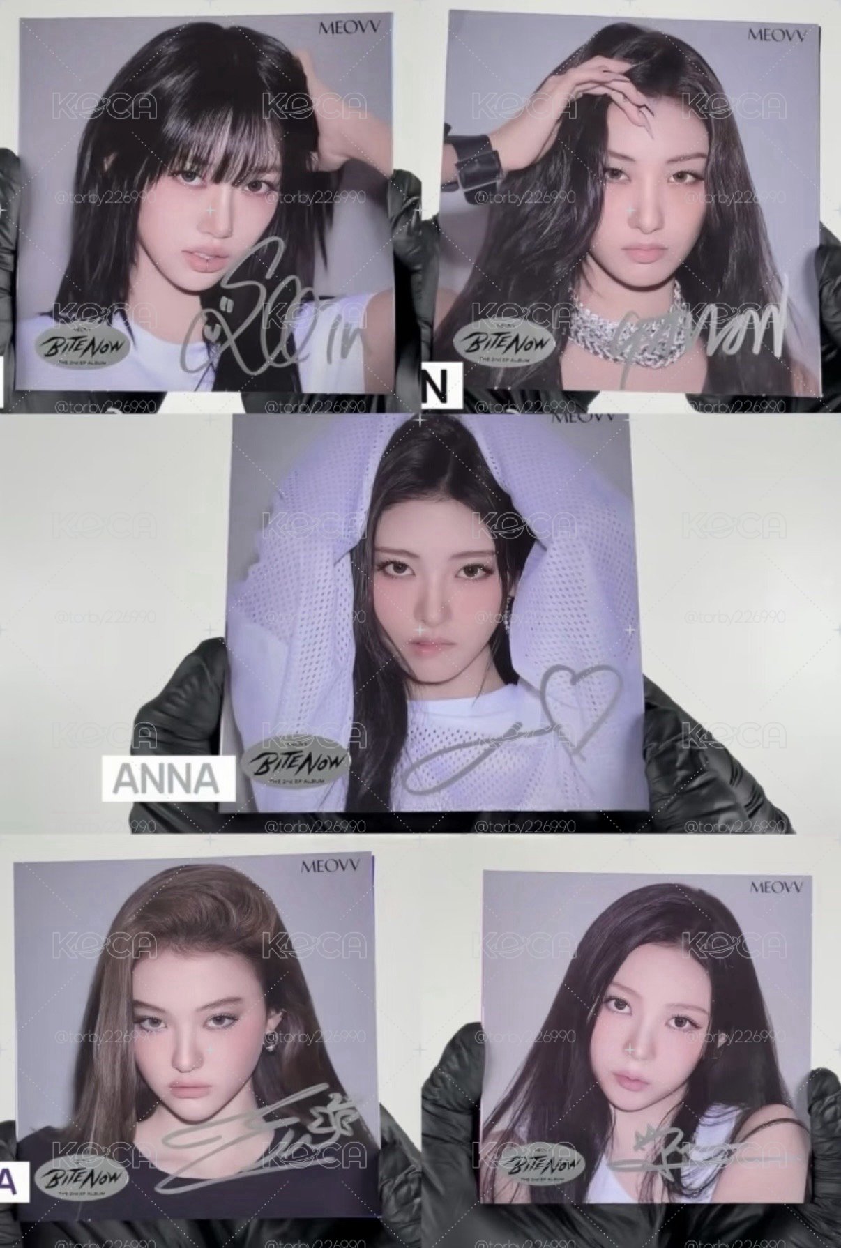 MEOVV親簽單封未拆 全員 迷二娃專ANNA SOOIN 隱藏 （親簽要帶娃專 娃專可單出）