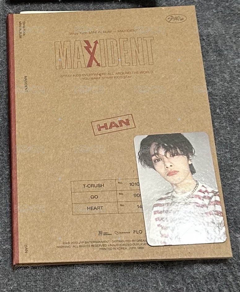 MAXIDENT 專輯 單封 HAN