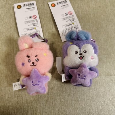 BT21 MANG COOKY紫星娃娃吊飾 