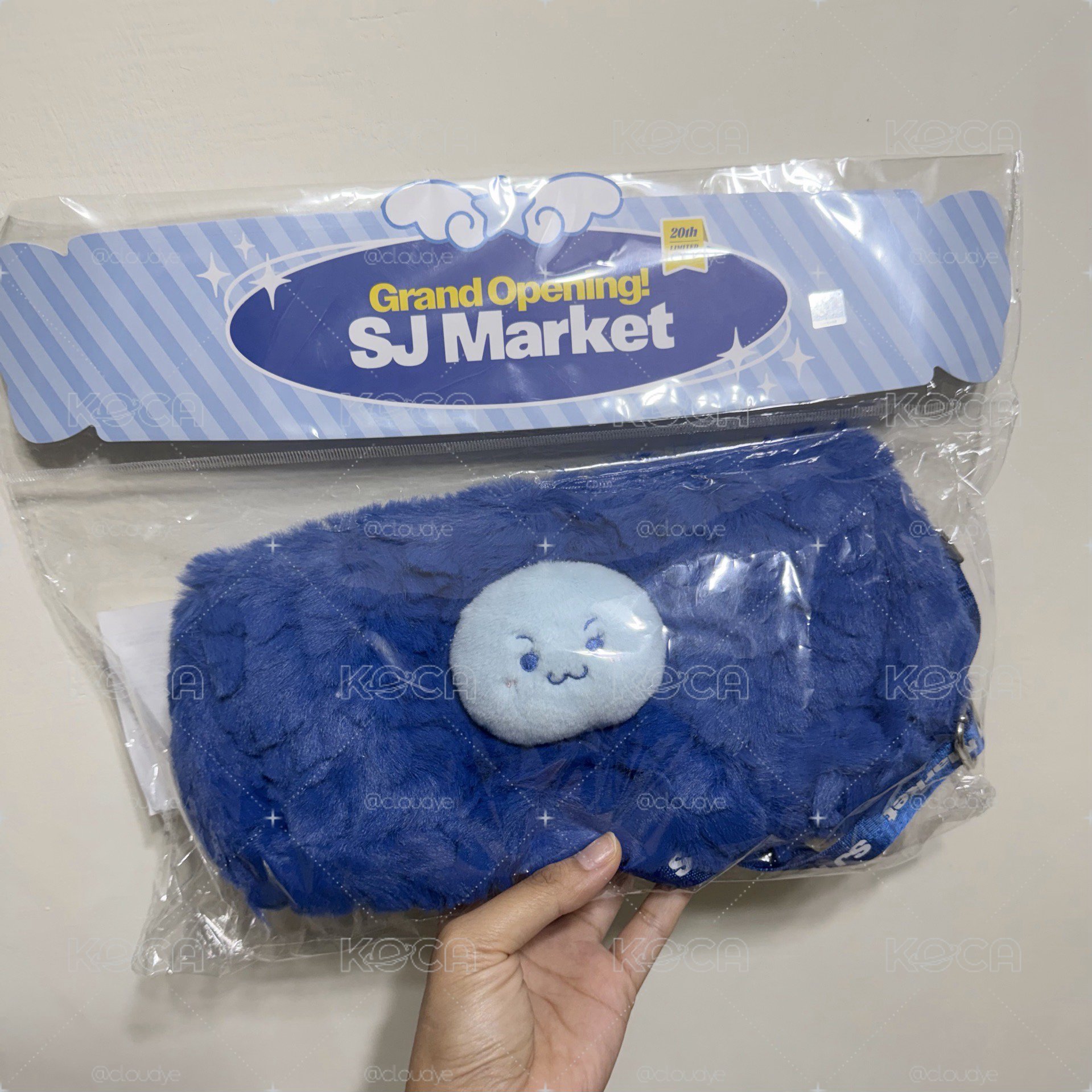 SJ Market 中國超市🇨🇳 毛絨化妝包 側背包 厲旭🦒Ryeowook 附小卡