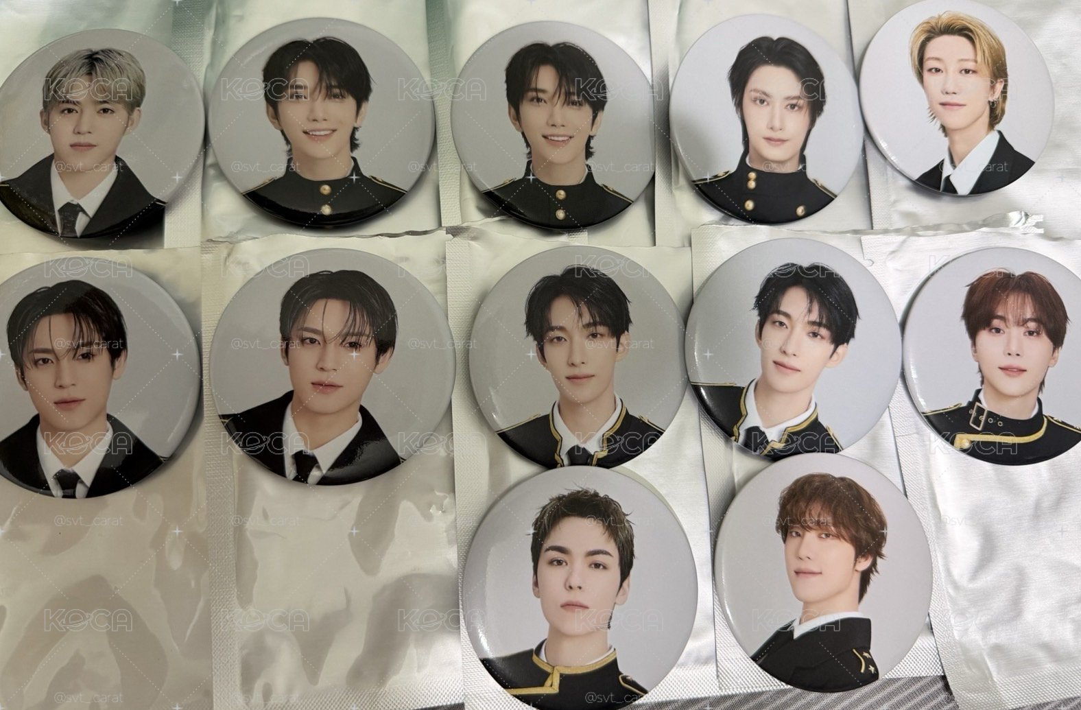 SEVENTEEN 2026克拉島 Lucky Draw 已拆徽章