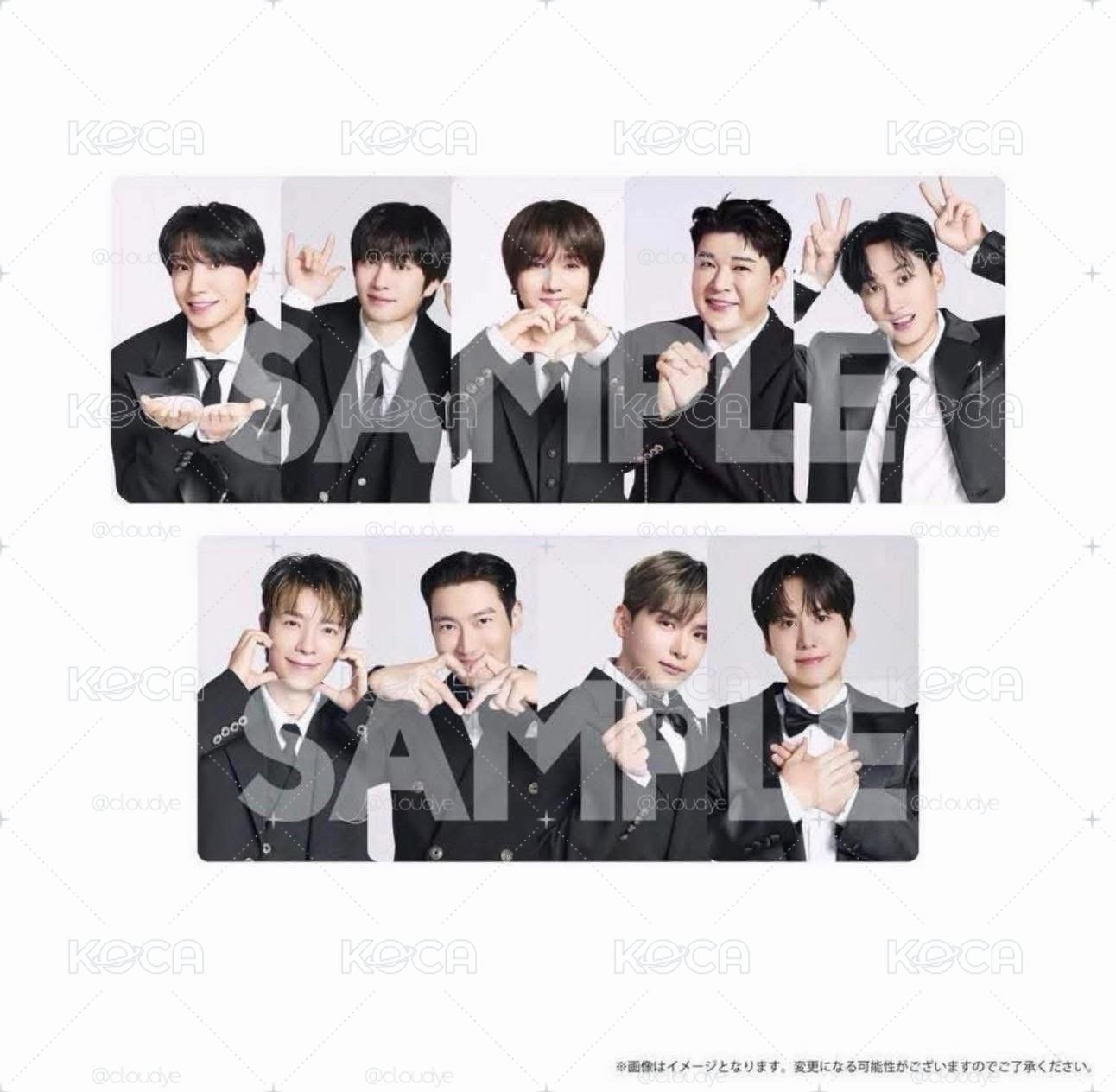 Super Junior SS10 SJ日巡演唱會 周邊卡 油麵碗小卡一套