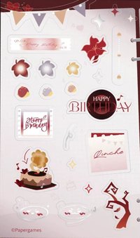 25年生日 小卡 貼紙 
