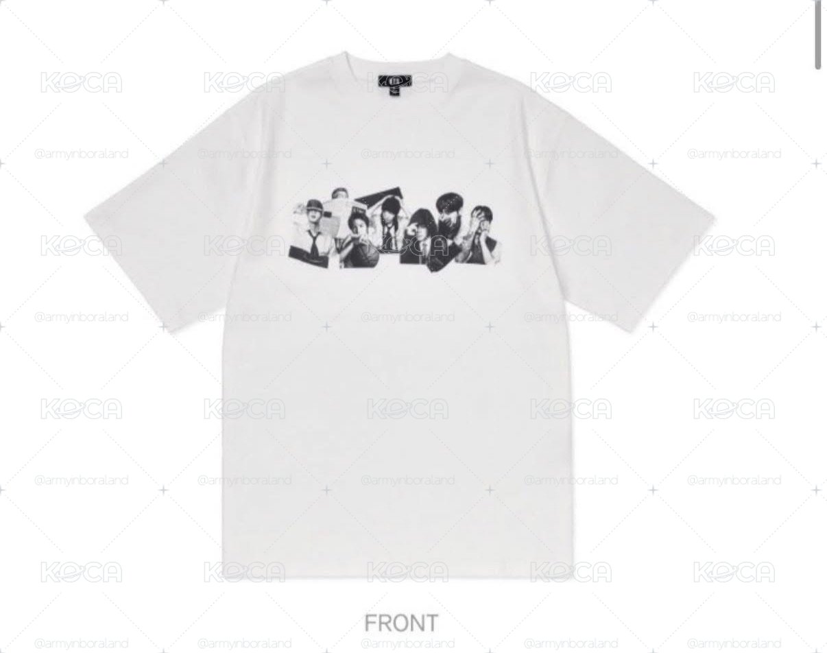 BTS 團體人臉T-Shirt M號現貨