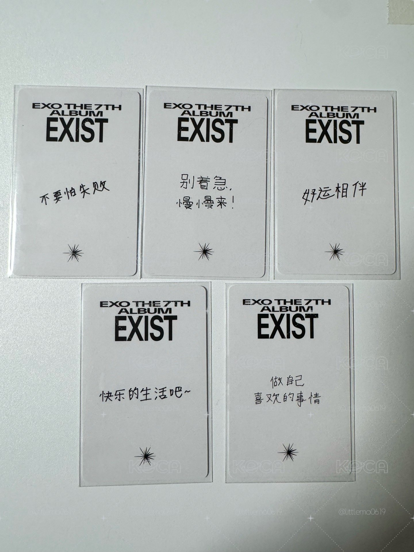 EXO #7 yzy中文卡背3.0特典