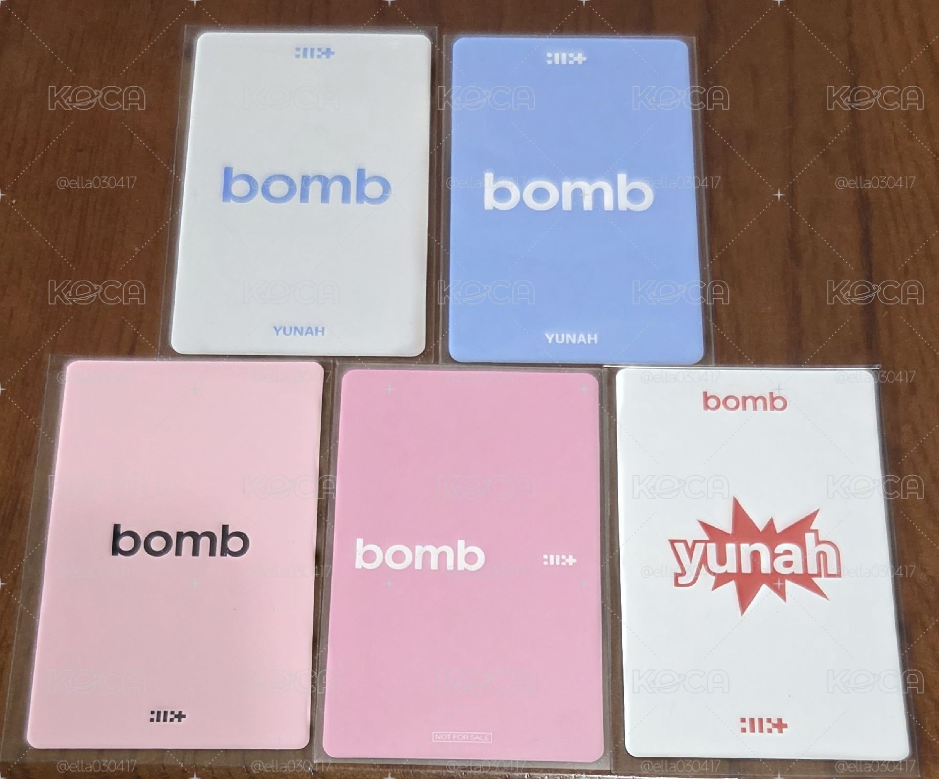 玧我小卡5張 bomb