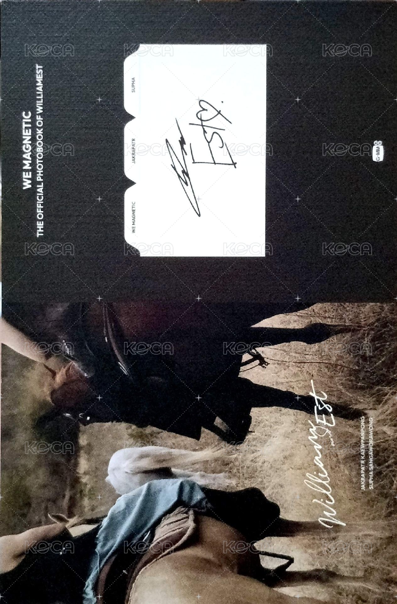 WE MAGNETIC 寫真書 明信片  背面