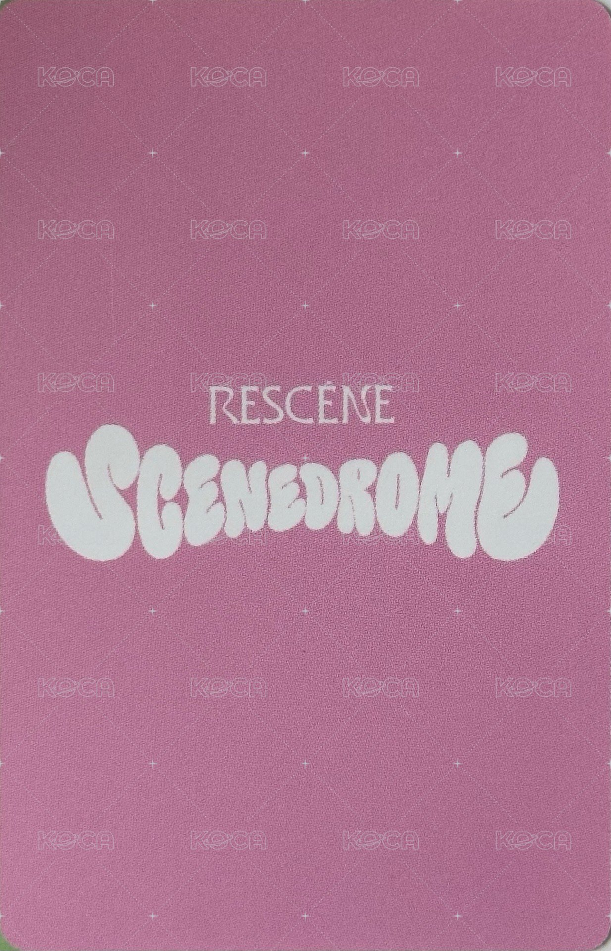SCENEDROME 第三週 打歌卡  背面