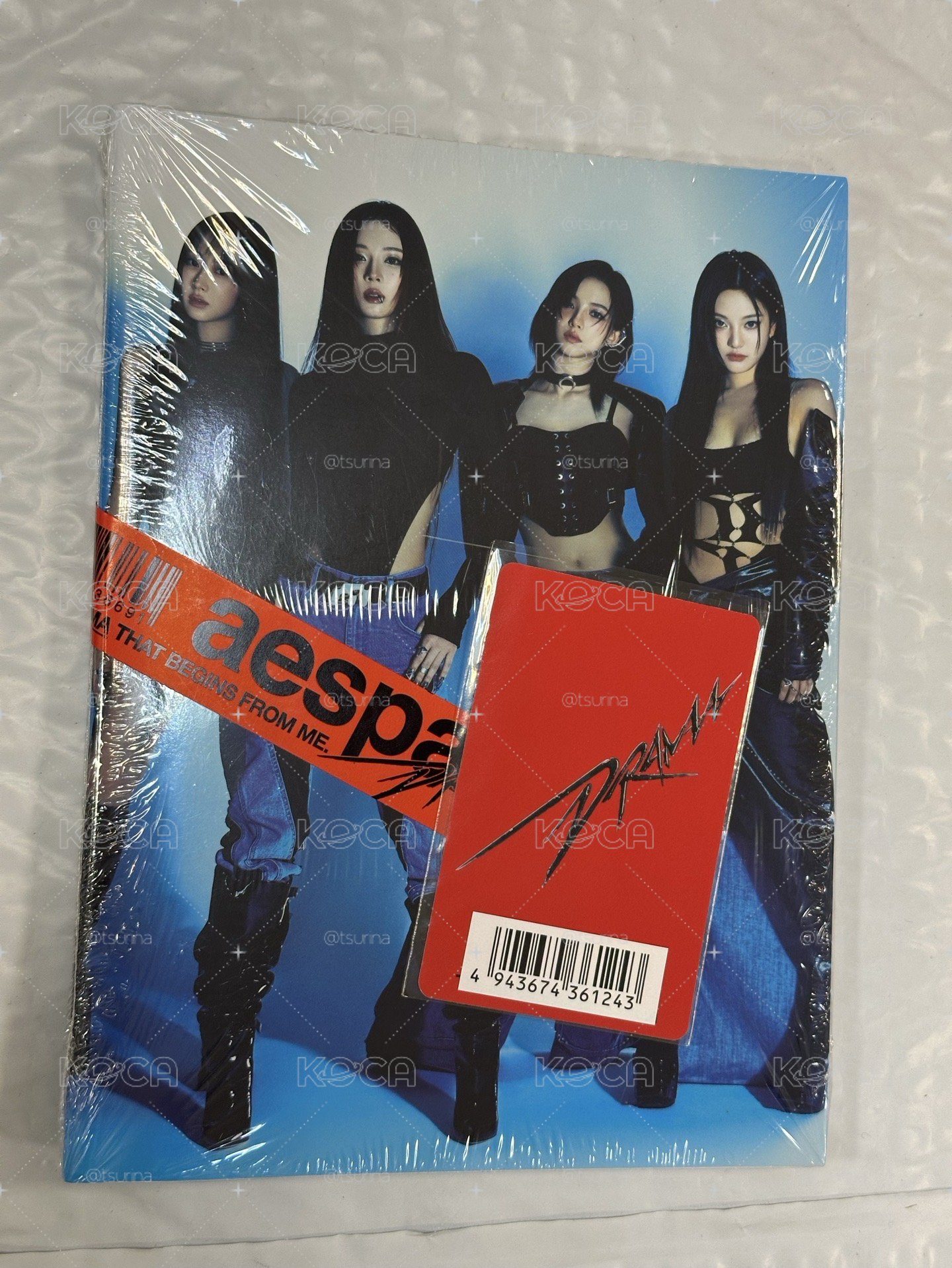 [原包裝] aespa DRAMA 冬柚雙人卡+日限專未拆