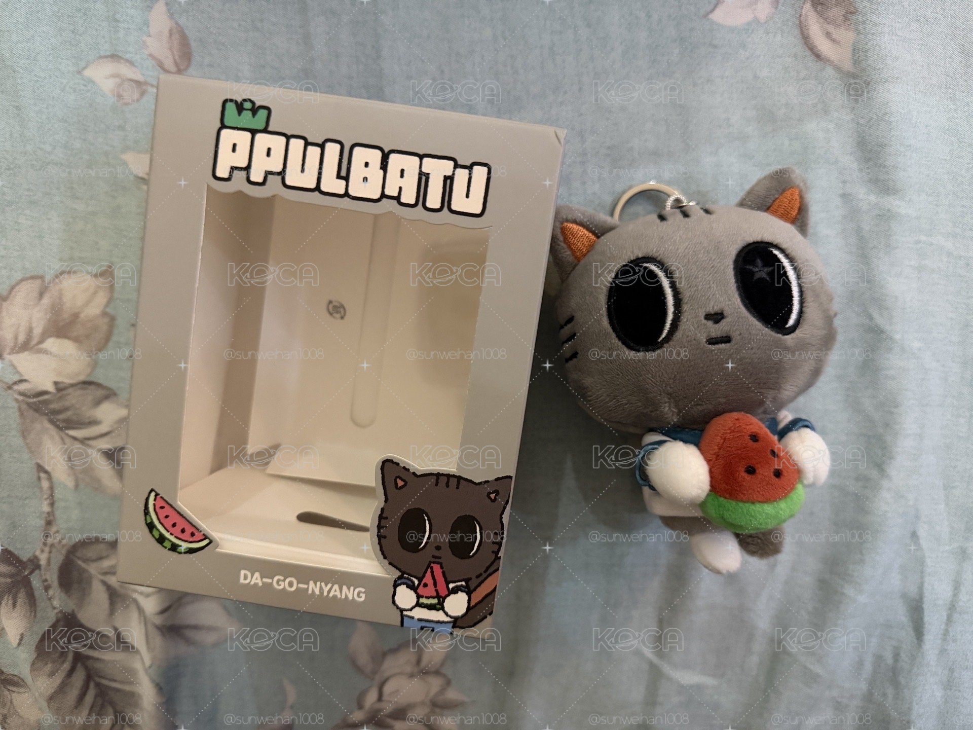 PPULBATU夏日 娃娃玩偶 西瓜松喵