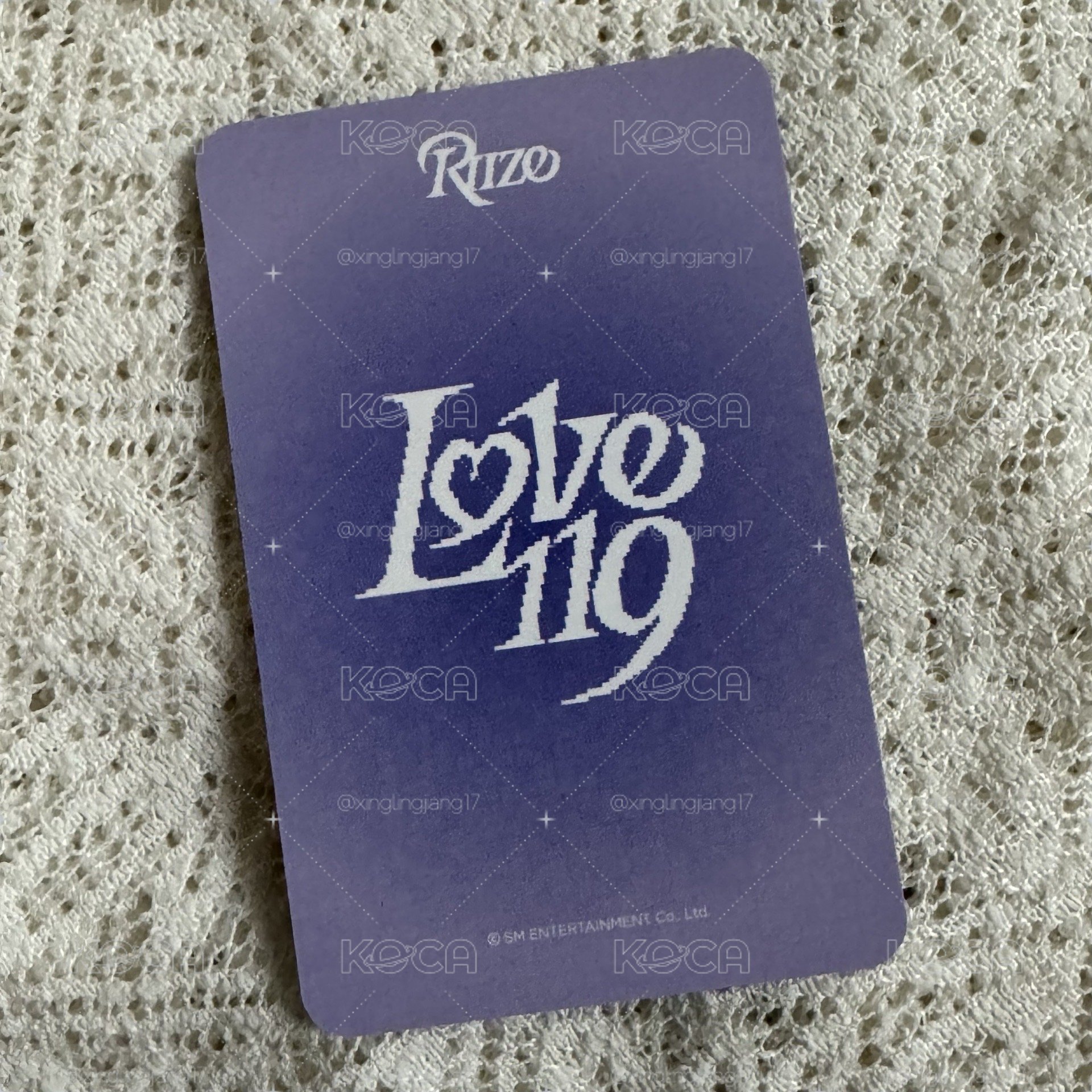 RIIZE LOVE119  WM幸運卡燦榮 紫帽踢