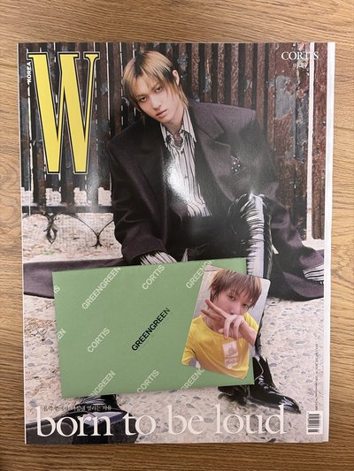 Martin 黑西裝Wkorea雜誌單封+綠電子專