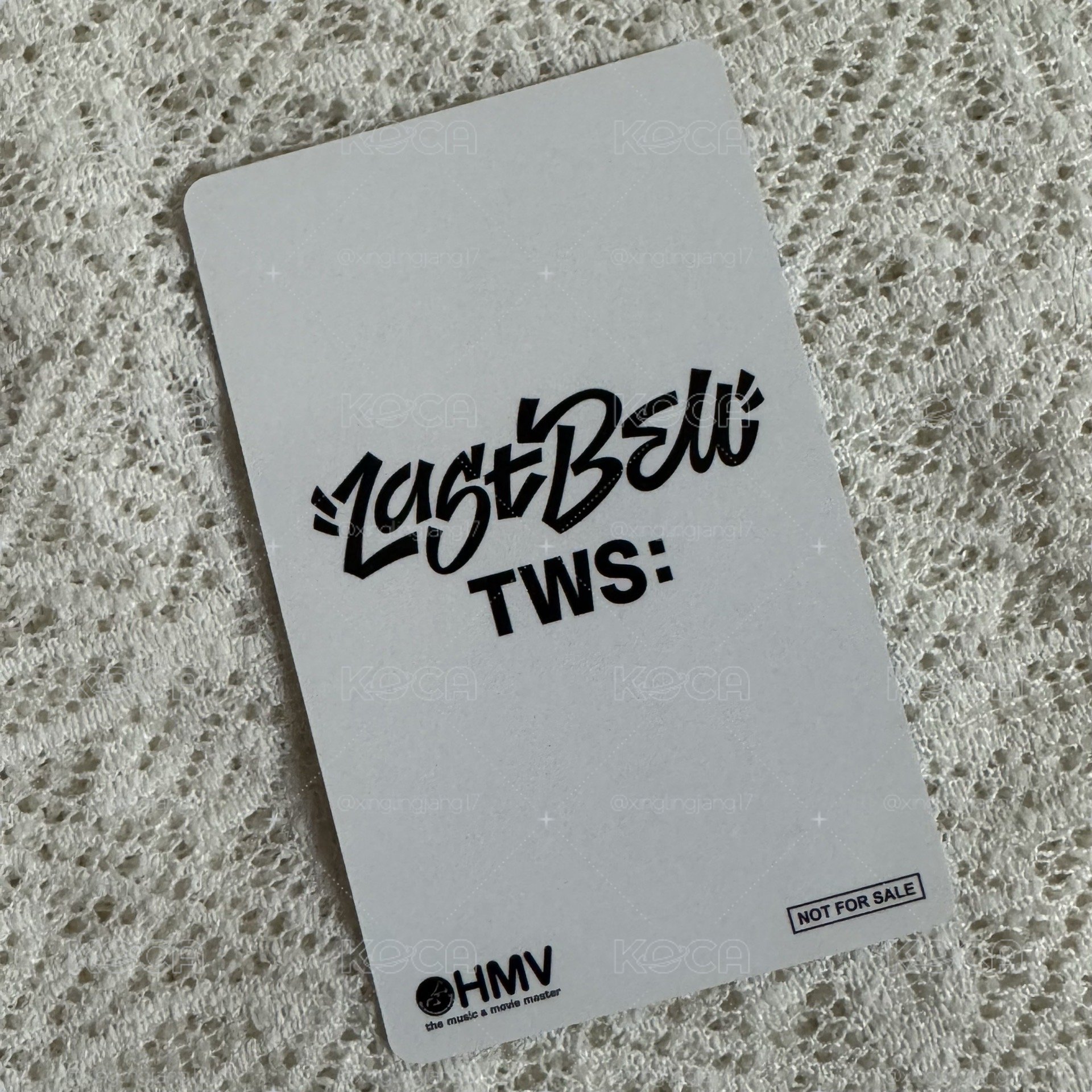 TWS LASTBELL hmv特典卡 韓振