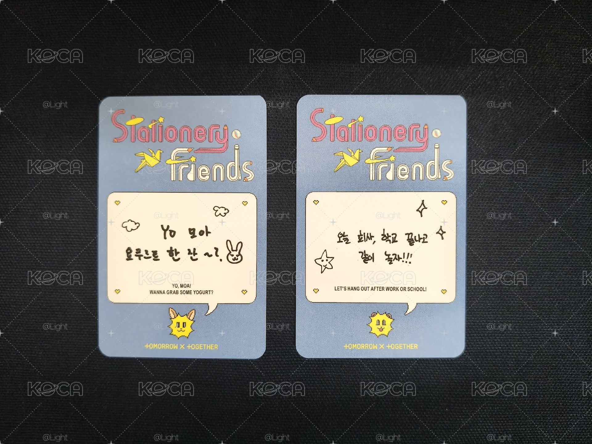 TXT 25 DECO KIT 周邊 小卡 然竣 杋圭 圖上兩張一起售