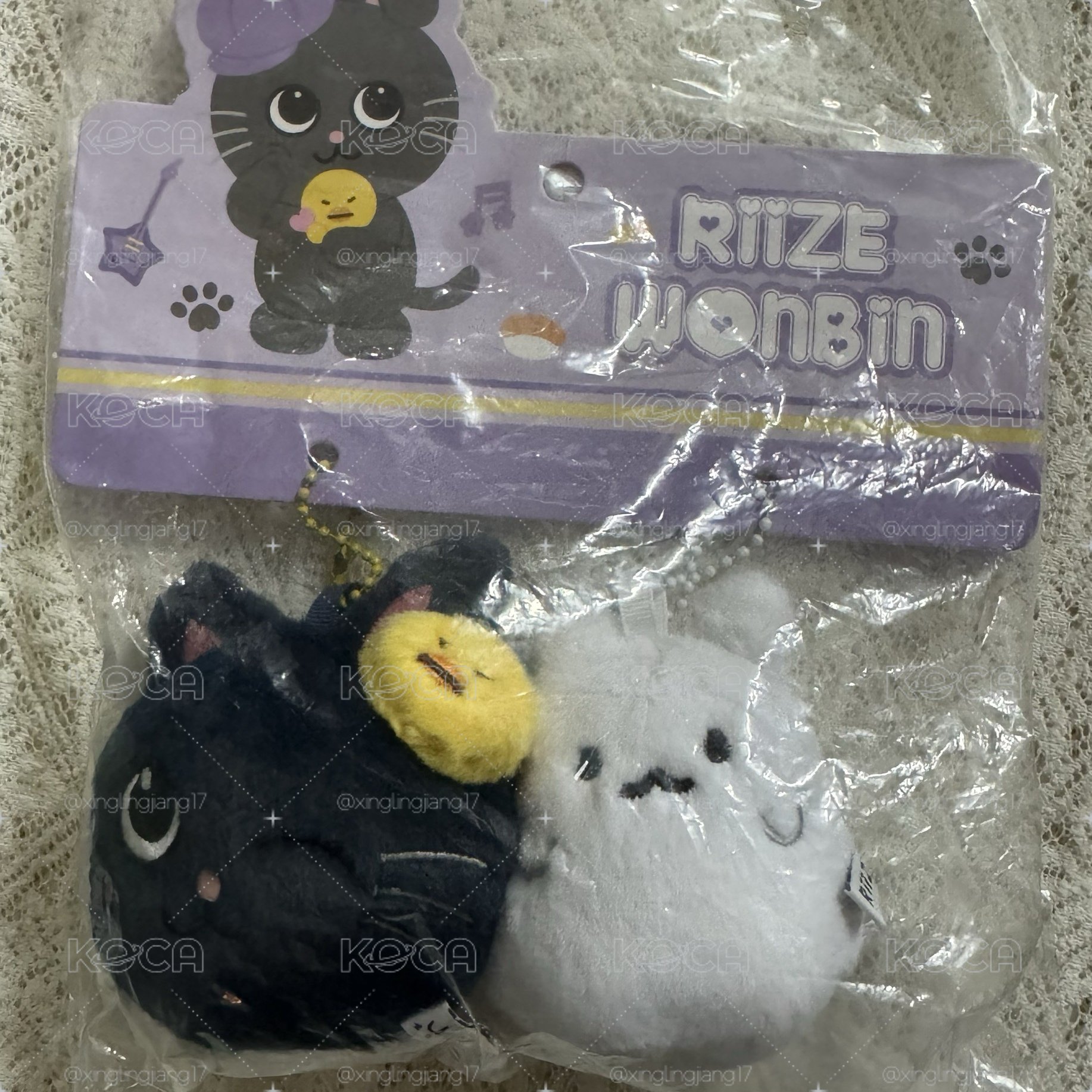 RIIZE 上海快閃掛件兔喵鴨