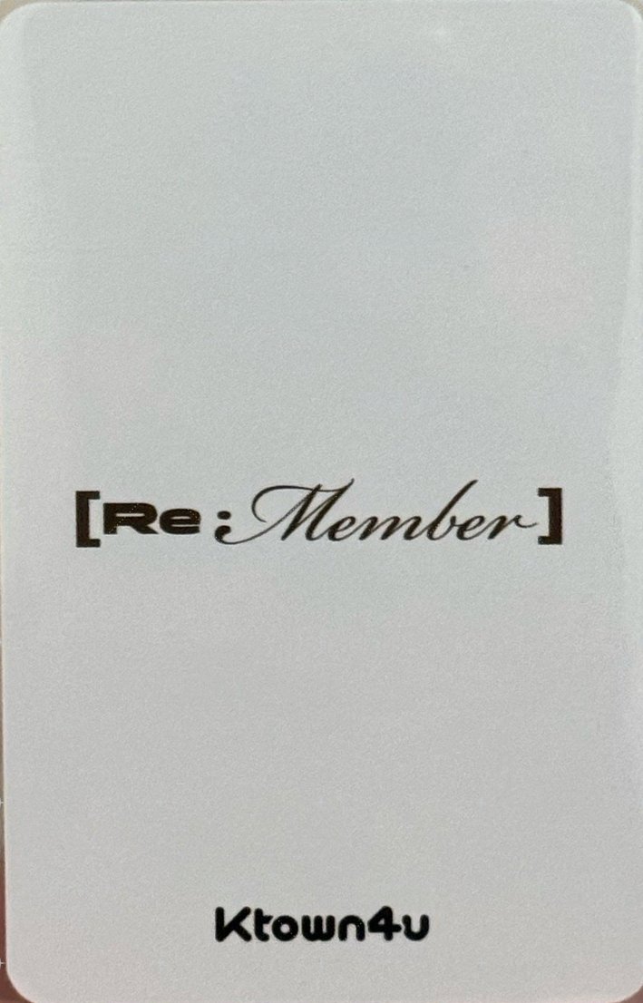 Re : Member k4 特典卡  背面