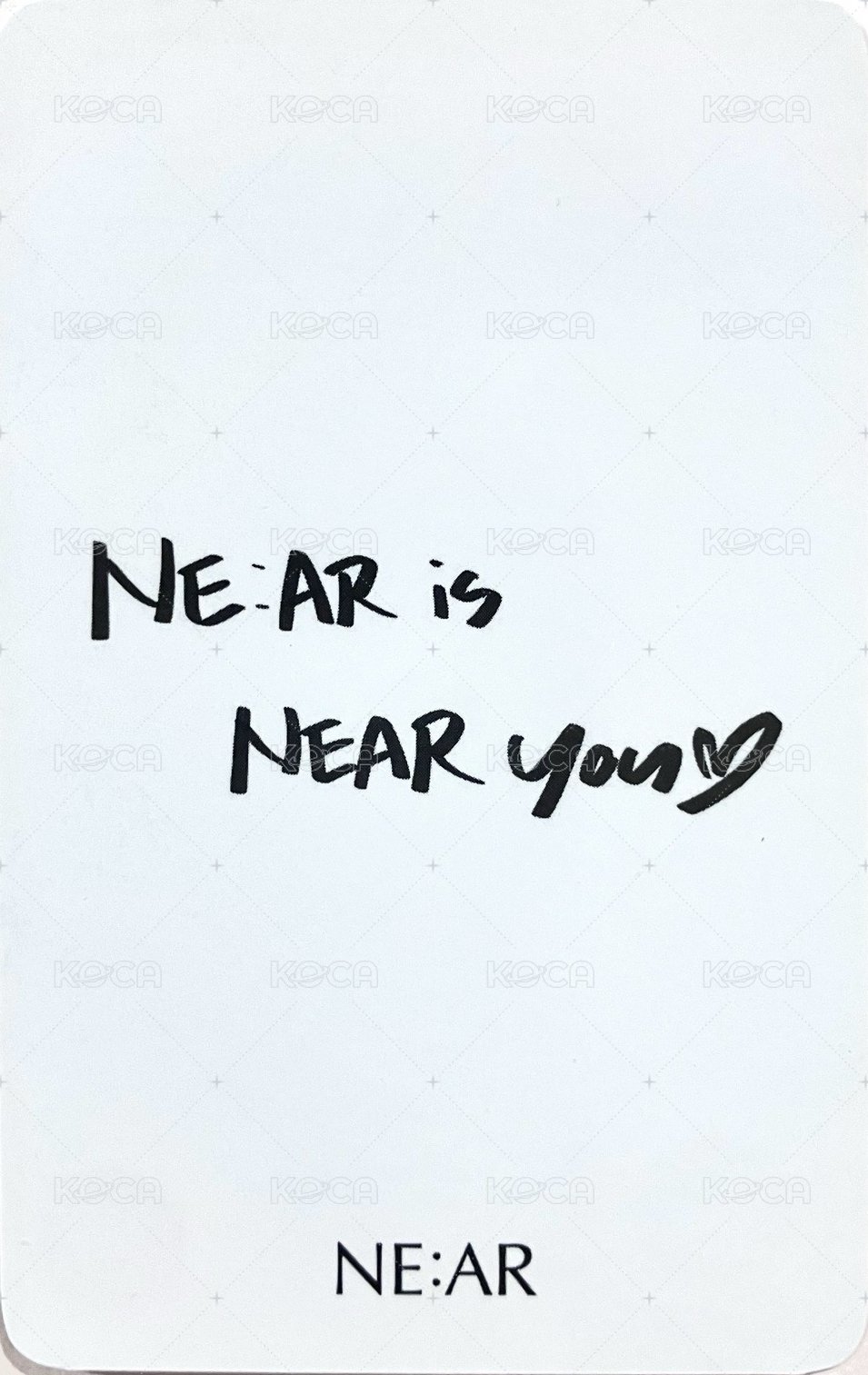NE:AR 代言卡  背面
