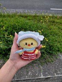 貓耳帽（藍白翅膀款）